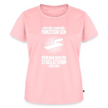Stuckateur Plasterer Stukkateur Gipser Verputzer - Frauen Premium Bio T-Shirt - Rosa - Vorne - AI Model Female 172 dark (172cm)