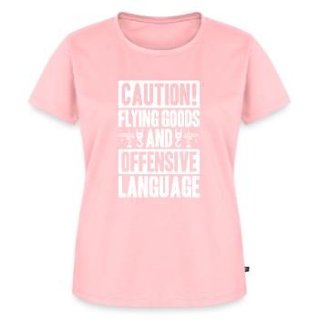 Kranführer Kranfahrer Kran Crane Operator - Frauen Premium Bio T-Shirt - Rosa - Vorne - AI Model Female 172 dark (172cm)