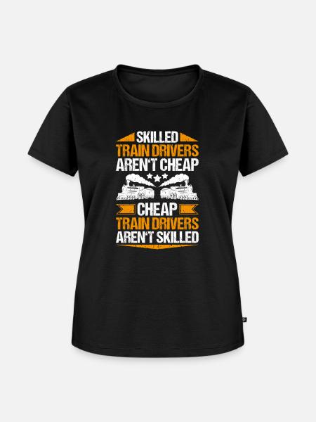Triebfahrzeugführer Lokführer Train Driver - Frauen Premium Bio T-Shirt - Schwarz