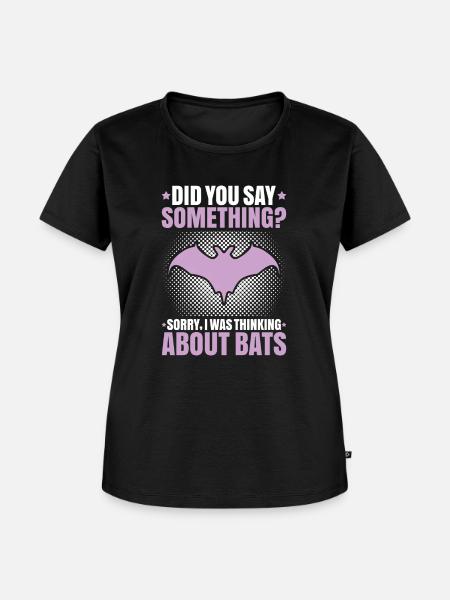 Fledermaus Fledermäuse Bat Bats Fledertier - Frauen Premium Bio T-Shirt - Schwarz