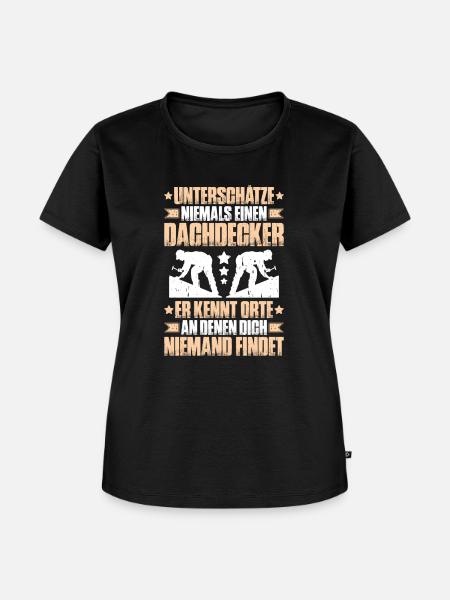 Dachdecker Dachdeckerei Dachdecken Roofer Roofing - Frauen Premium Bio T-Shirt - Schwarz