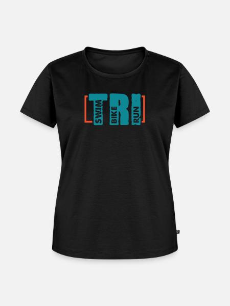 Triathlon - Frauen Premium Bio T-Shirt - Schwarz