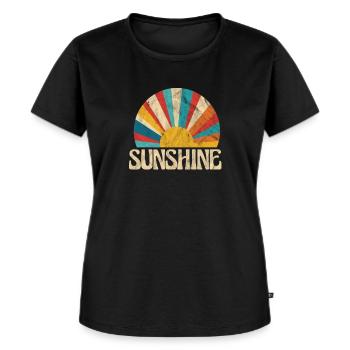 Hippie - Frauen Premium Bio T-Shirt - Schwarz - Vorne - Selfina (174cm)