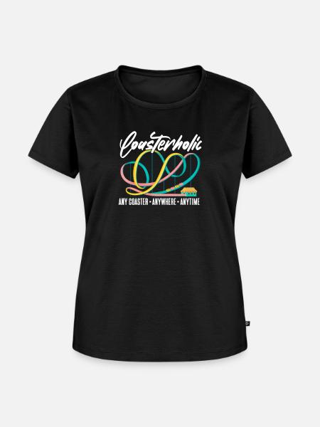 Achterbahn - Frauen Premium Bio T-Shirt - Schwarz