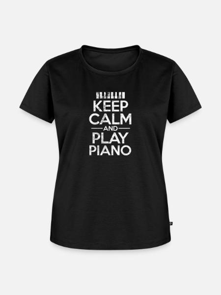 Pianista - Maglietta ecologica premium da donna - nero