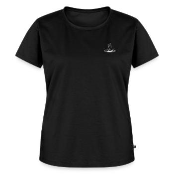Chat Tournesol Propriétaire de chat Amoureux des chats I - T-shirt Premium bio Femme - noir - Devant - Selfina (174cm)