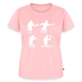 Boxing Martial Arts Boxing Jab Cross Hook Uppercut - Women's Premium Organic T-shirt - rose - Front - AI Model Female 172 dark (172cm)