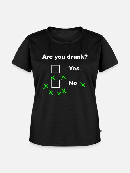 Are you drunk? - Frauen Premium Bio T-Shirt - Schwarz
