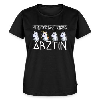 ÄRZTIN - Toll - Frauen Premium Bio T-Shirt - Schwarz - Vorne - Selfina (174cm)