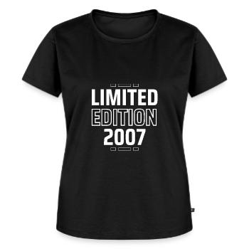 Limited Edition 2007 18. Geburtstag Geschenk - Frauen Premium Bio T-Shirt - Schwarz - Vorne - Selfina (174cm)