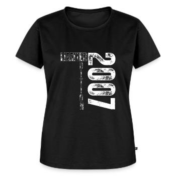 Limited Edition 2007 18. Geburtstag Geschenk - Frauen Premium Bio T-Shirt - Schwarz - Vorne - Selfina (174cm)
