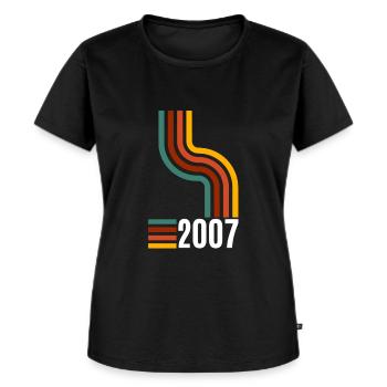 Limited Edition 2007 18. Geburtstag Geschenk - Frauen Premium Bio T-Shirt - Schwarz - Vorne - Selfina (174cm)