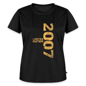 Limited Edition 2007 18. Geburtstag Geschenk - Frauen Premium Bio T-Shirt - Schwarz - Vorne - Selfina (174cm)