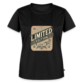 Limited Edition 2007 18. Geburtstag Geschenk - Frauen Premium Bio T-Shirt - Schwarz - Vorne - Selfina (174cm)
