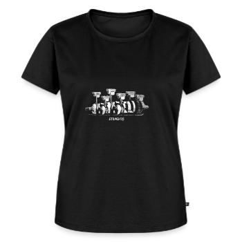 Reihensechszylinder Motor - Frauen Premium Bio T-Shirt - Schwarz - Vorne - Selfina (174cm)