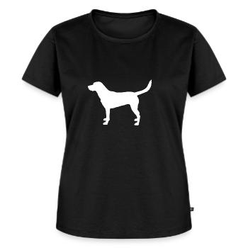 Labrador - Vrouwen Premium Bio T-shirt - zwart - Voor - Selfina (174cm)