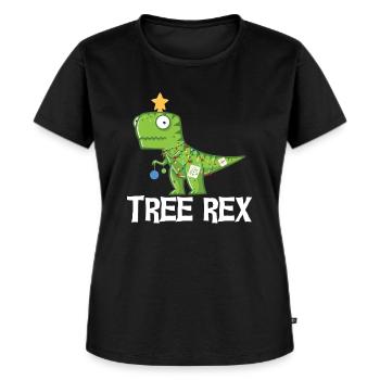 Tree Rex Tree Rex - Women's Premium Organic T-shirt - black - Front - Selfina (174cm)