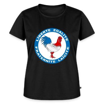 france coq symbole - T-shirt Premium bio Femme - noir - Devant - Selfina (174cm)