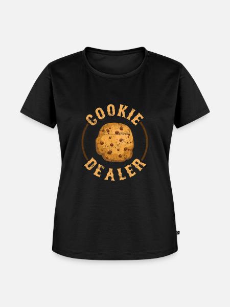 Keks händler - Frauen Premium Bio T-Shirt - Schwarz