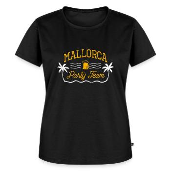 Mallorca Party Team Bier - Frauen Premium Bio T-Shirt - Schwarz - Vorne - Selfina (174cm)