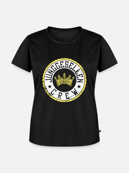 junggesellen crew - Frauen Premium Bio T-Shirt - Schwarz
