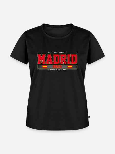 Madrid - Frauen Premium Bio T-Shirt - Schwarz