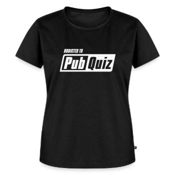 Pub Quiz Pubquiz - Frauen Premium Bio T-Shirt - Schwarz - Vorne - Selfina (174cm)