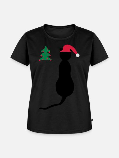 Weihnachtsbaum - Frauen Premium Bio T-Shirt - Schwarz