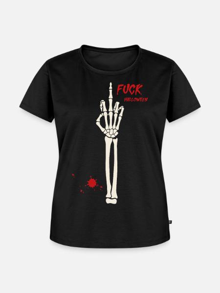 Halloween - Frauen Premium Bio T-Shirt - Schwarz