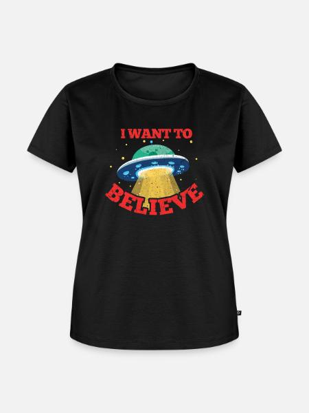 UFO - Frauen Premium Bio T-Shirt - Schwarz