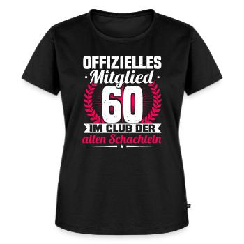 60. Geburtstag Frau, 60 Jahre alt Geburtstag - Frauen Premium Bio T-Shirt - Schwarz - Vorne - Selfina (174cm)