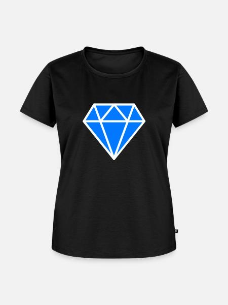 Diamond - Frauen Premium Bio T-Shirt - Schwarz