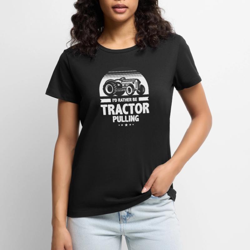 tractor pulling, tractor pulling Traktoren, Frauen Premium Bio T-Shirt