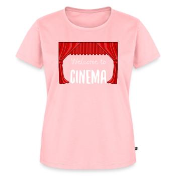 Cinéma - T-shirt Premium bio Femme - rose - Devant - AI Model Female 172 dark (172cm)