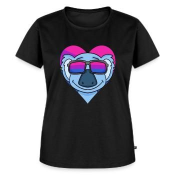 Cadeau Koala bisexuel - T-shirt Premium bio Femme - noir - Devant - Selfina (174cm)