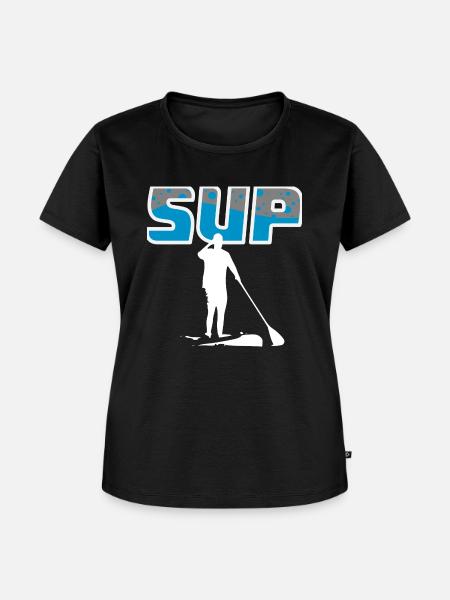 SUP - Frauen Premium Bio T-Shirt - Schwarz