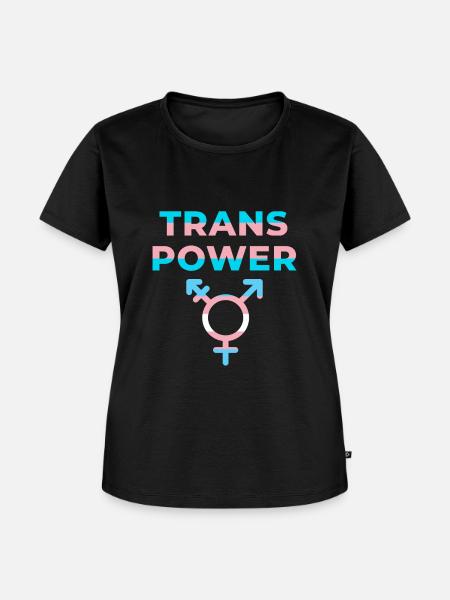 Trans Power - Frauen Premium Bio T-Shirt - Schwarz