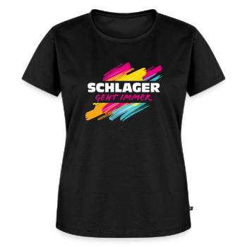 Schlager - Frauen Premium Bio T-Shirt - Schwarz - Vorne - Selfina (174cm)