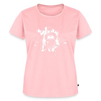Weight training - Women's Premium Organic T-shirt - rose - Front - AI Model Female 172 dark (172cm)