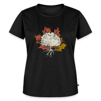 Arbre - T-shirt Premium bio Femme - noir - Devant - Selfina (174cm)