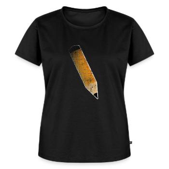 Dessiner - T-shirt Premium bio Femme - noir - Devant - Selfina (174cm)