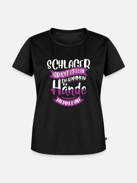 Schlager Konzert - Frauen Premium Bio T-Shirt - Schwarz