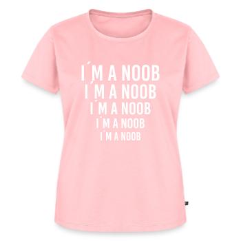 Je suis un noob - T-shirt Premium bio Femme - rose - Devant - AI Model Female 172 dark (172cm)