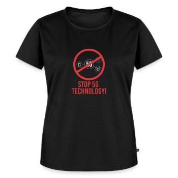 Arrêtez la technologie de réseau mobile 5G anti rayonnement - T-shirt Premium bio Femme - noir - Devant - Selfina (174cm)