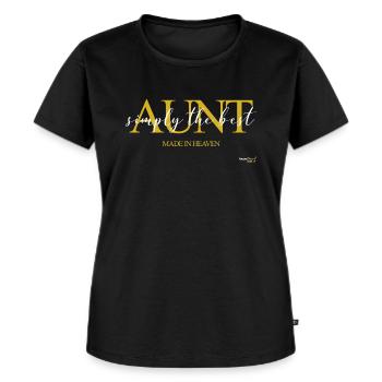 simply the best AUNT - Women's Premium Organic T-shirt - black - Front - Selfina (174cm)