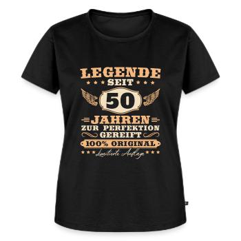 50 Geburtstag Männer Frauen 50 Jahre - Frauen Premium Bio T-Shirt - Schwarz - Vorne - Selfina (174cm)