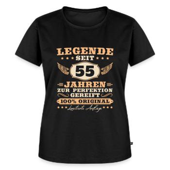 55 Geburtstag Männer Frauen 55 Jahre - Frauen Premium Bio T-Shirt - Schwarz - Vorne - Selfina (174cm)