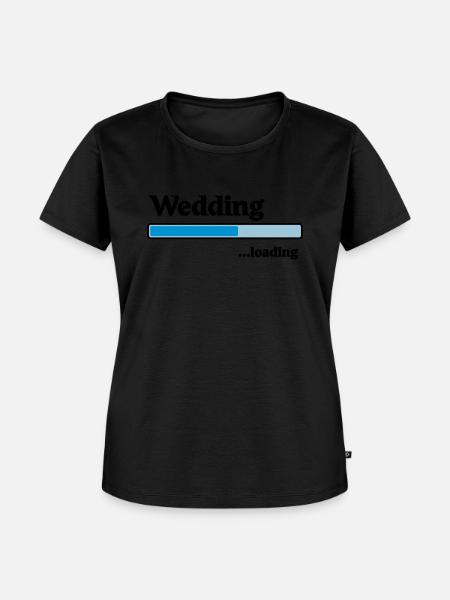 Wedding loading - Frauen Premium Bio T-Shirt - Schwarz