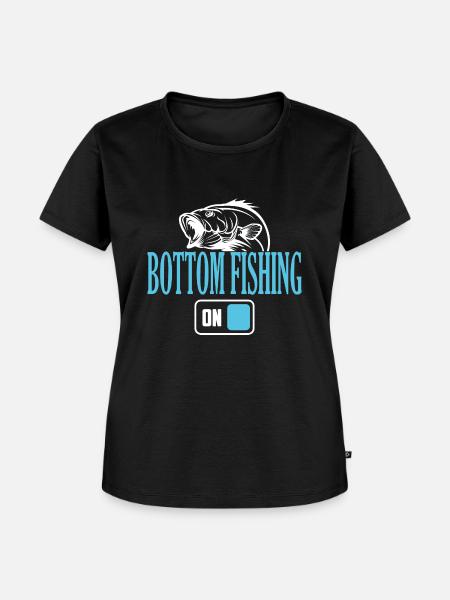 Fisherman Bottom Angelmodus Ein - Frauen Premium Bio T-Shirt - Schwarz