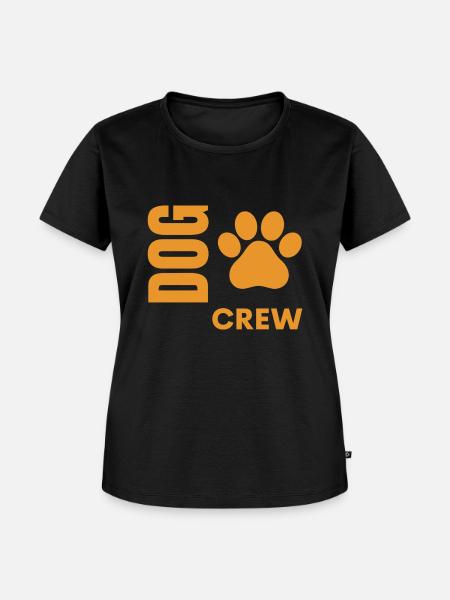 Dog Crew - Frauen Premium Bio T-Shirt - Schwarz